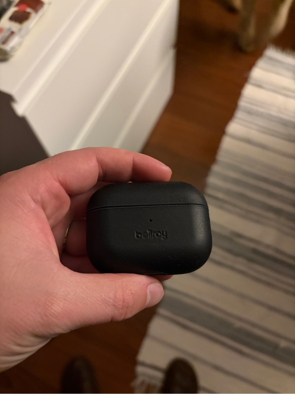 AirPods Pro 1st Gen with Bellroy Case Glued On
